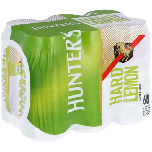 Hunter's Hard Lemon Flavoured Apple Cider Cans 6 x 440ml
