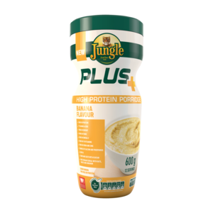 Jungle Plus Banana Flavoured High Protein Porridge 600g