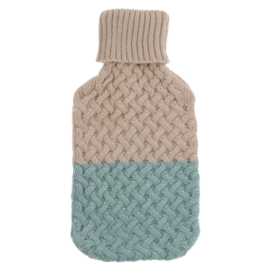 Knitted 2 Tone Hot Water Bottle 750ml