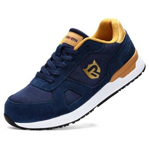 LARNMERN Safety Breathable Lightweight Shoes Steel shoes Toe Work