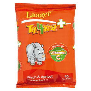 Laager 4 Kidz Peach & Apricot Flavoured Rooibos Tea 40 Pack - myhoodmarket