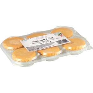 Limited Edition Round Fruit Mince Pie 6 Pac