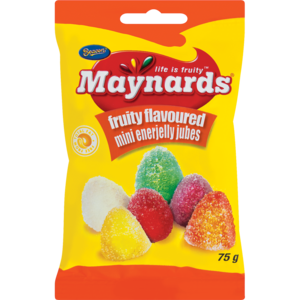 Maynards Mini Fruity Enerjelly Jubes 75g