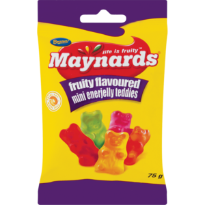 Maynards Mini Fruity Enerjelly Teddies 75g