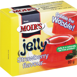 Moir's Strawberry Flavoured Jelly 80g