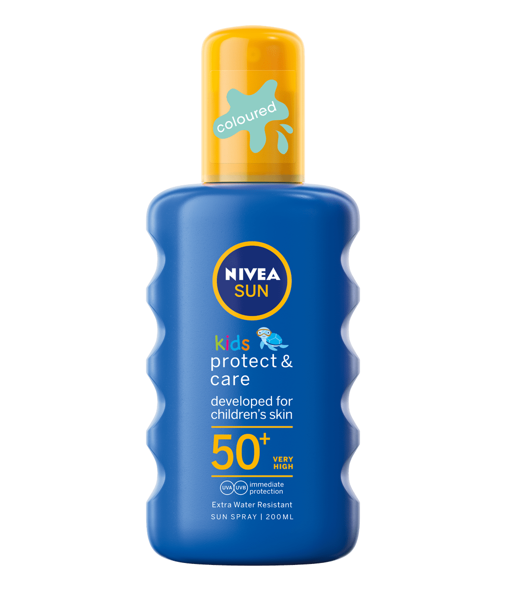 NIVEA SUN Kids Coloured Moisturising Sun Spray 200ml - myhoodmarket