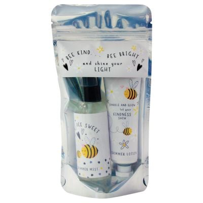 NaturesNature's Edition 2 Piece Bee Kind Set Containing Shimmer Mist 100ml And Shimmer Lotion 60ml