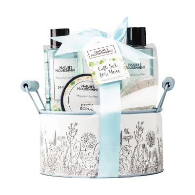 Natures Nourishment Bath Set Magnolia & Sage & Mint 6pcs