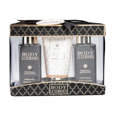 Natures Nourishment Bath Set Vanilla And Lime Blossom 3pcs