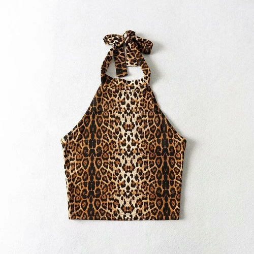 Women Leopard Printed Tank Top