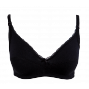 Playtex Maternity Cotton Feeding Bra - Black 40B
