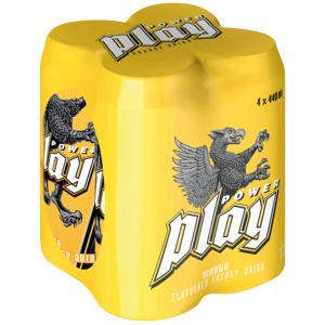 Power Play Mango Flavoured Energy Drink Cans 4 x 440ml