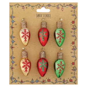 Santa's Choice Collection Chrismas Tree Decor Bulbs