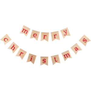 Santa's Choice Collection Merry Christmas Flag Banner