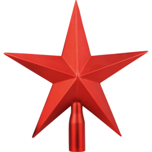 Santa's Choice Gold-Red-Silver Christmas Tree Top 3D Star