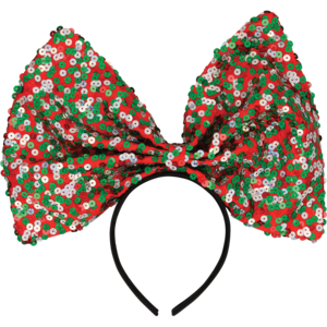 Santa's Choice Large Sequins Bow Headband