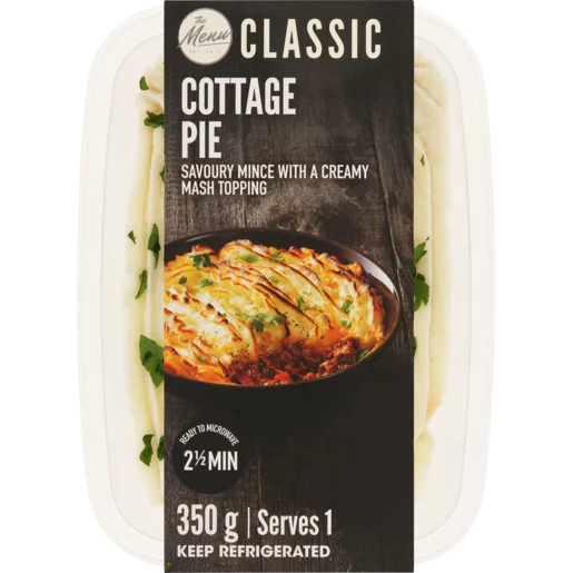 The Menu Cottage Pie Ready Meal 350g