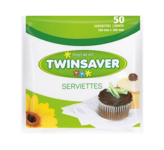 Twinsaver Serviettes Polywrap (1 x 50's)