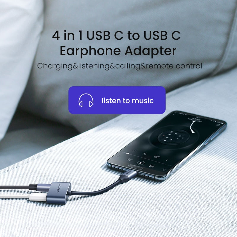 UGREEN 2 in 1 Type C to Dual Digital USB C Earphone Audio Splitter