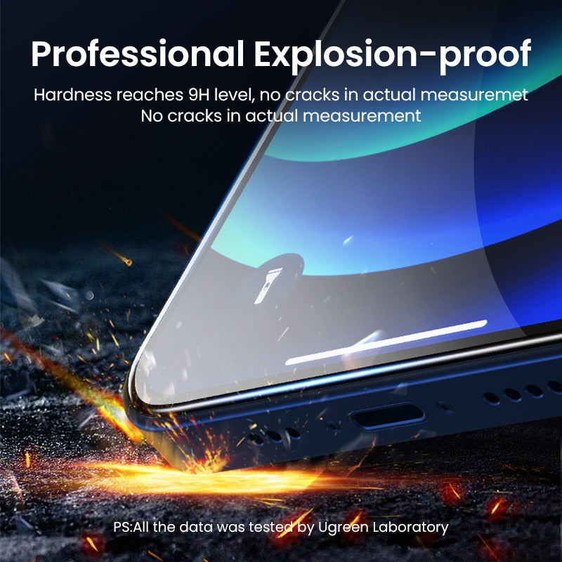 UGREEN 9D Phone Screen Protectors For iPhone 12 Pro Max Full Coverage