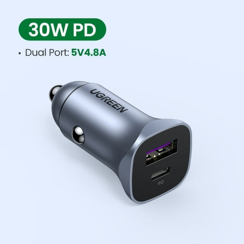 UGREEN Car Charger Type C Fast USB Charger for iPhone 13 12 Xiaomi Car