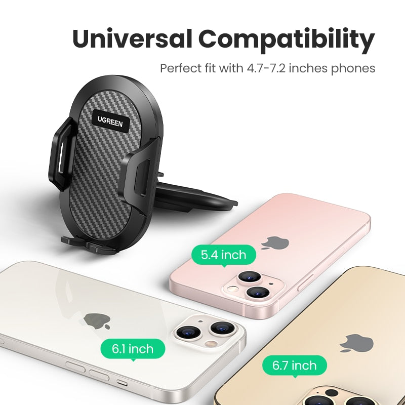 UGREEN Car Phone Holder Stand For Mobile Phone CD Slot Gravity Car