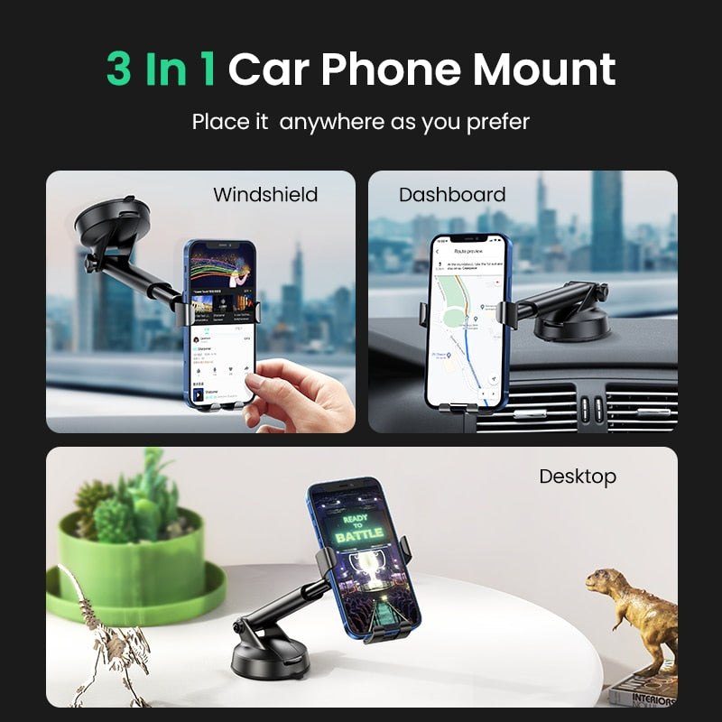 UGREEN Car Phone Holder Stand Gravity Car Suction Cup Phone Stand for