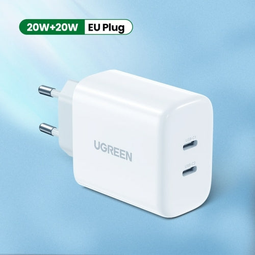UGREEN Dual 20W PD USB C Charger for iPhone 13 12 Fast Charger Quick