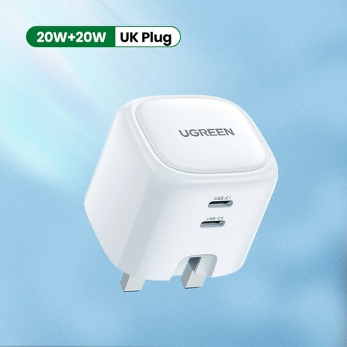UGREEN Dual 20W PD USB C Charger for iPhone 13 12 Fast Charger Quick