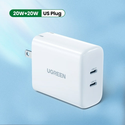 UGREEN Dual 20W PD USB C Charger for iPhone 13 12 Fast Charger Quick