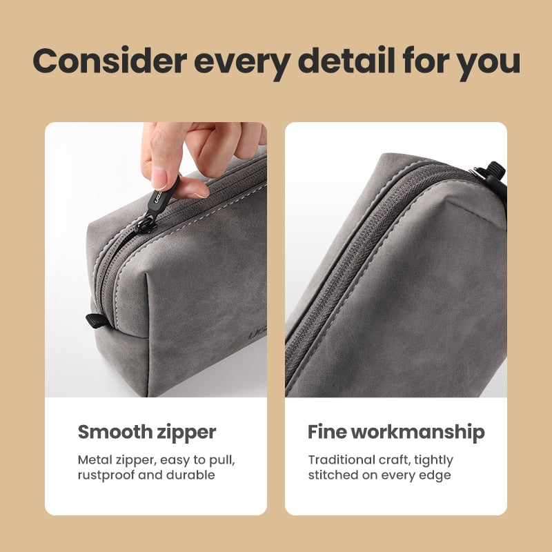 UGREEN Organizer Bag Leather Storage Case for Wired Headphones