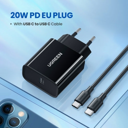 UGREEN PD Charger 20W Fast USB Type C Charger for iPhone 13 12 Quick