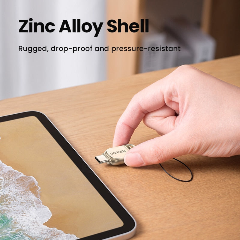 UGREEN USB C Card Reader TF Micro SD Type C 3.1 OTG Memory Card Reader