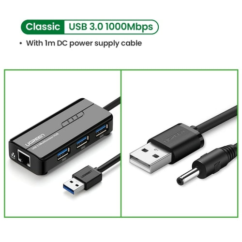 UGREEN USB Ethernet USB3.0 Lan 1000Mbps Ethernet Adapter USB RJ45 USB
