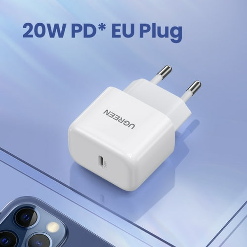 UGREEN USB Type C Charger 20W PD Fast Charger for iPhone 13 12 8 Quick
