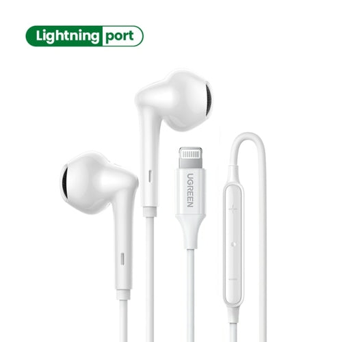 UGREEN Wired Headphones MFi Certified Lightning Earbuds with