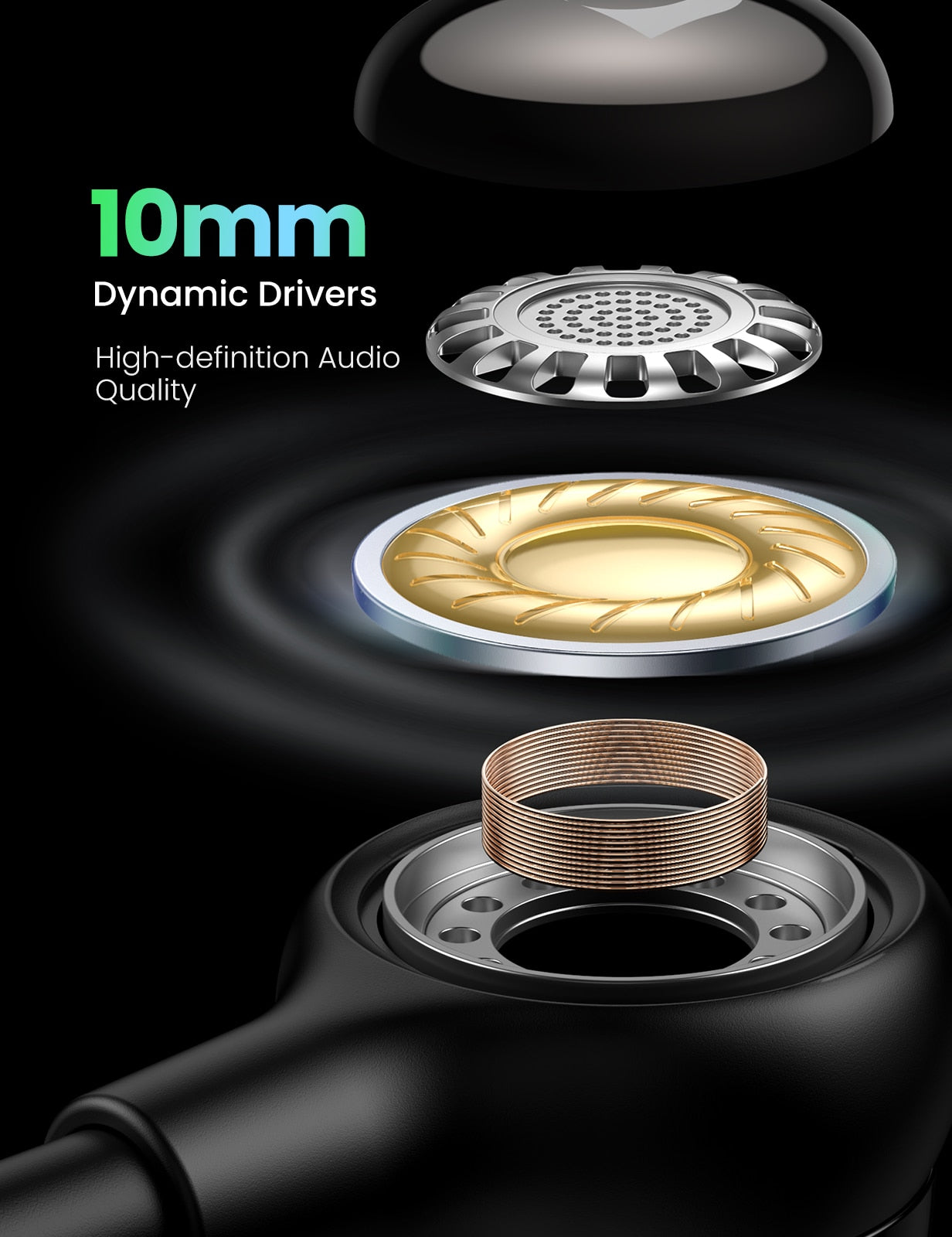 UGREEN Wired Headphones MFi Certified Lightning Earbuds with