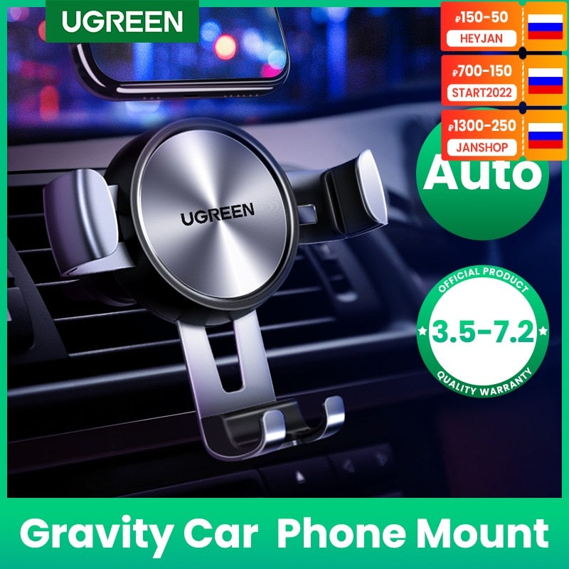 Ugreen Car Phone Holder for Mobile Smartphone Support Cell Phone Stand
