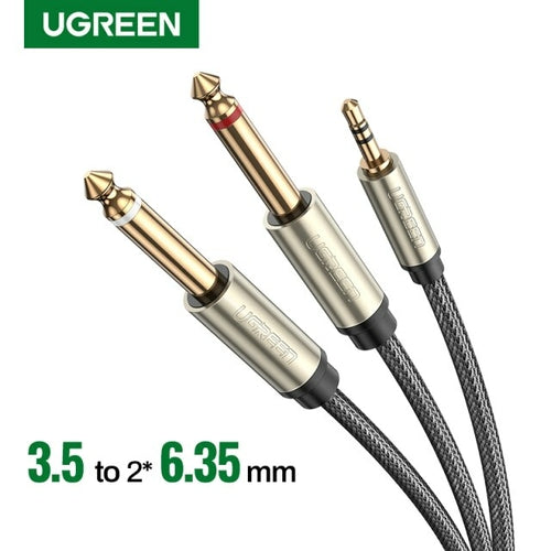 Ugreen Jack 3.5mm to 6.35mm Adapter Audio Cable for Mixer Amplifier
