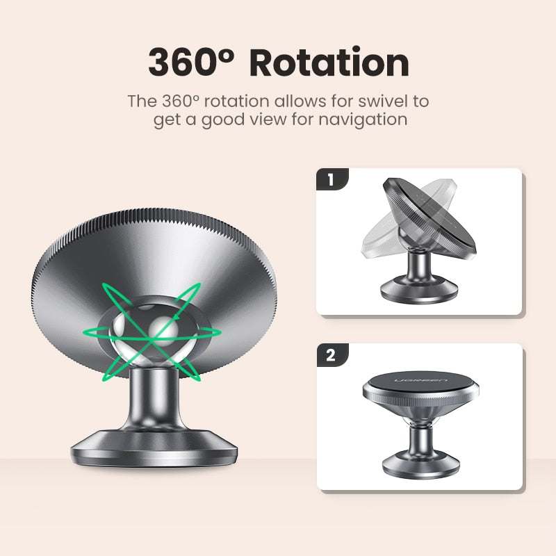 Ugreen Magnetic Phone Holder for iPhone 13 12 Samsung Xiaomi Car