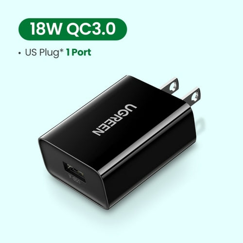 Ugreen USB Quick Charge 3.0 QC 18W USB Charger QC3.0 Fast Wall Charger