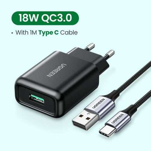 Ugreen USB Quick Charge 3.0 QC 18W USB Charger QC3.0 Fast Wall Charger