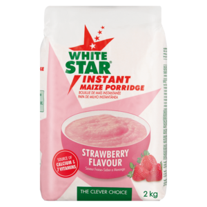 White Star Instant Strawberry Flavoured Maize Porridge 2kg
