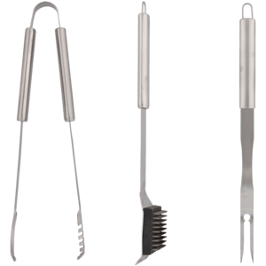Bush Baby Stainless Steel Barbeque Tool Set 3 Piece - myhoodmarket