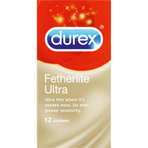 Durex Fetherlite Ultra Condoms 12 Pack - myhoodmarket