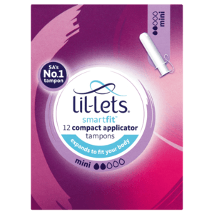 Lil-Lets Smart Fit Mini Compact Applicator Tampons 12 Pack