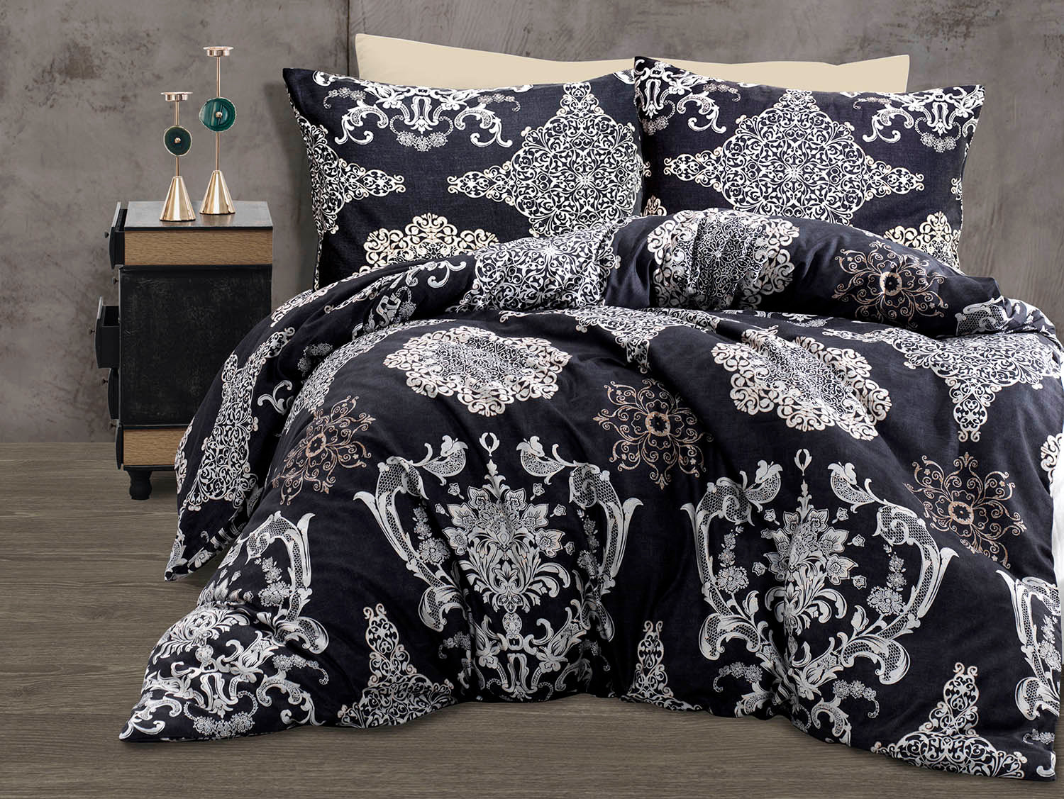 Satin cotton bedding(P) HERMES/LUXURY