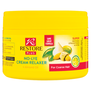 Restore Plus No-Lye Cream Relaxer With Almond Oil For Coarse Hair 250ml - myhoodmarket