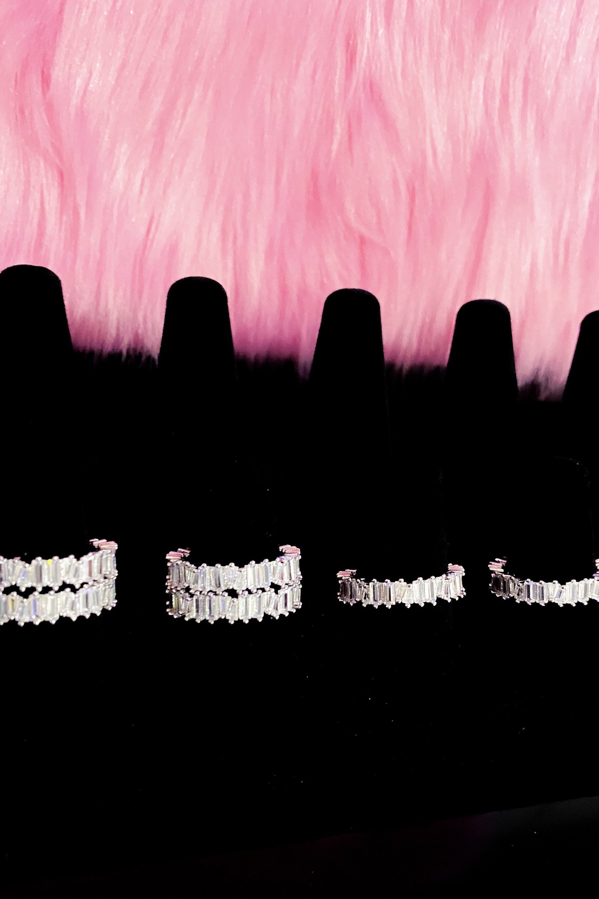 So Icy Diamond Baguette Ring