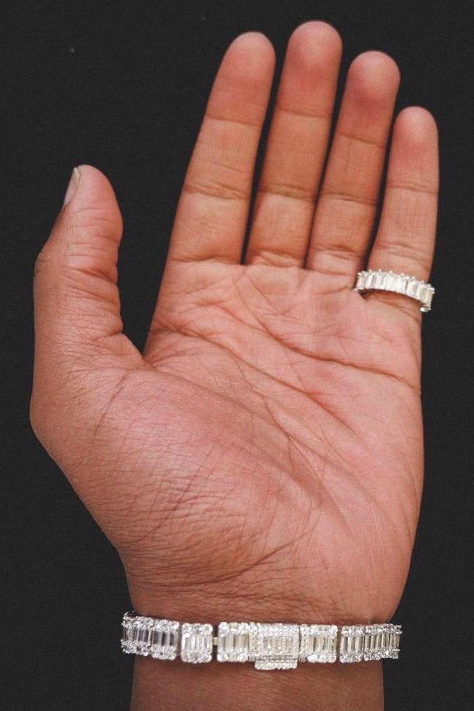 So Icy Diamond Baguette Ring